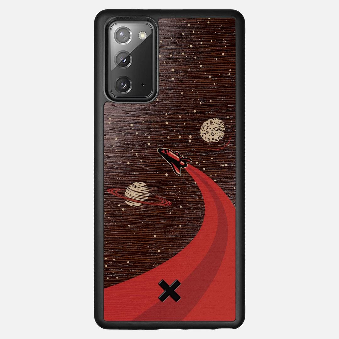 Booster Case for the Samsung Galaxy Note 20 featuring a UV Printed Wenge Wood backer with the Keyway X Mark#Phone Model_Galaxy Note 20