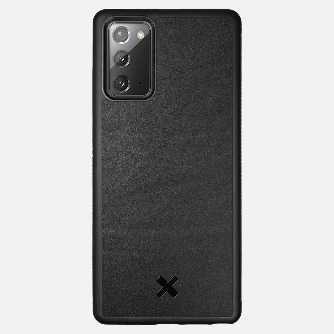 Charcoal Leather Case for the Samsung Galaxy Note 20 featuring a Genuine Leather backer with the Keyway X Mark#Phone Model_Galaxy Note 20
