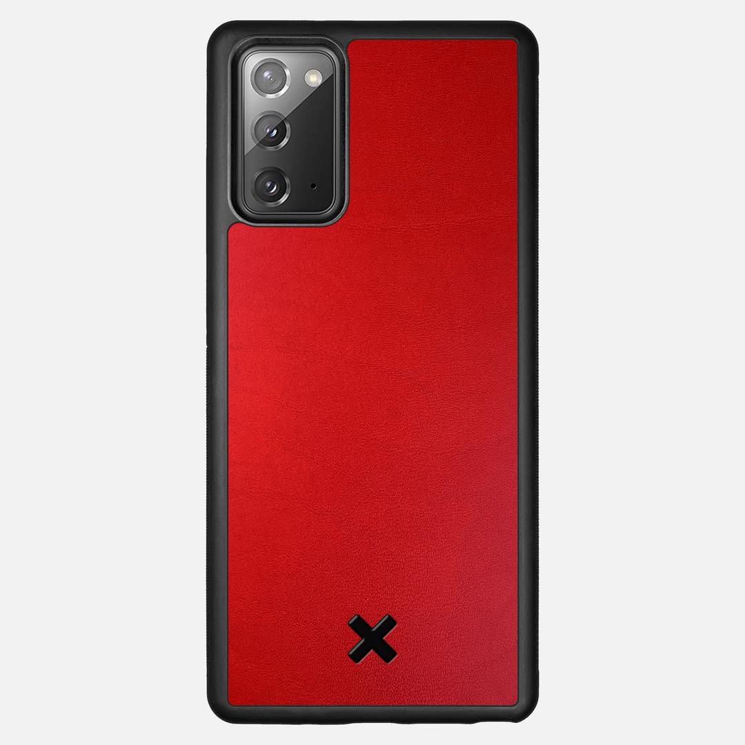 Crimson Leather Case for the Samsung Galaxy Note 20 featuring a Genuine Leather backer with the Keyway X Mark#Phone Model_Galaxy Note 20