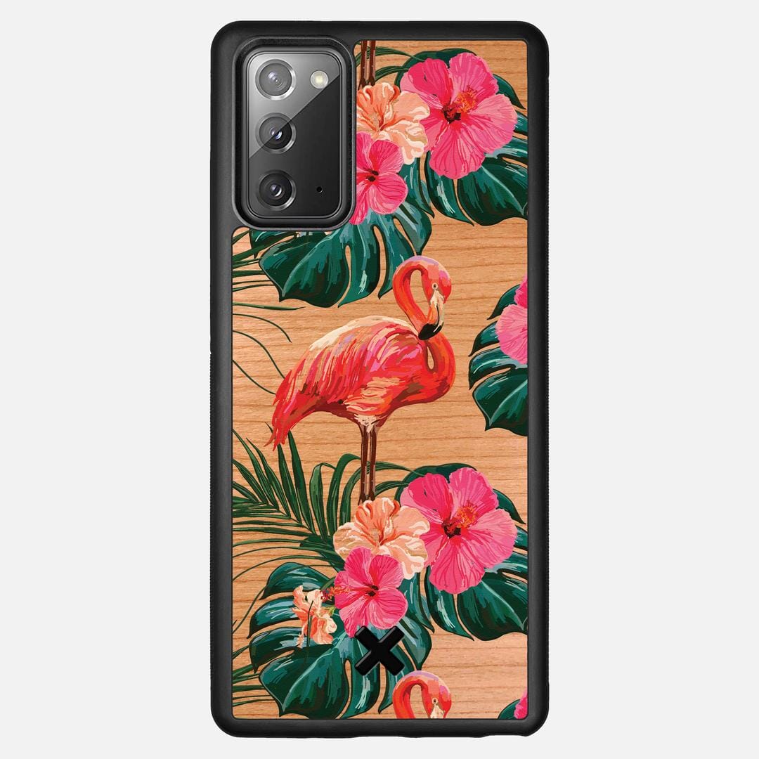 Flamingo Case for the Samsung Galaxy Note 20 featuring a UV Printed Cherry Wood backer with the Keyway X Mark#Phone Model_Galaxy Note 20
