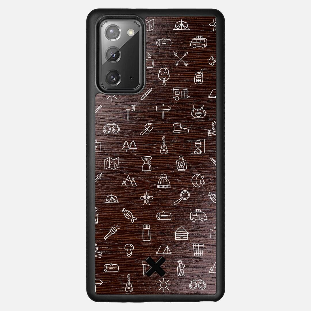 Gear Case for the Samsung Galaxy Note 20 featuring a UV Printed Wenge Wood backer with the Keyway X Mark#Phone Model_Galaxy Note 20