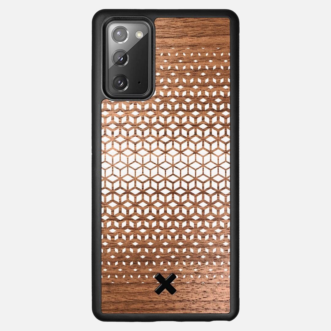 Geo Case for the Samsung Galaxy Note 20 featuring a UV Printed Walnut Wood backer with the Keyway X Mark#Phone Model_Galaxy Note 20