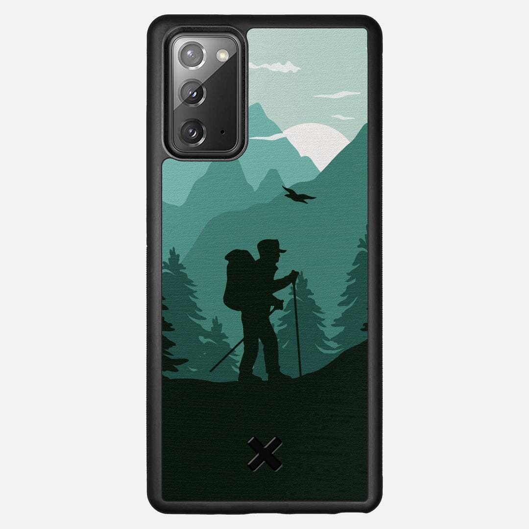 Hiker Case for the Samsung Galaxy Note 20 featuring a UV Printed Wenge Wood backer with the Keyway X Mark#Phone Model_Galaxy Note 20
