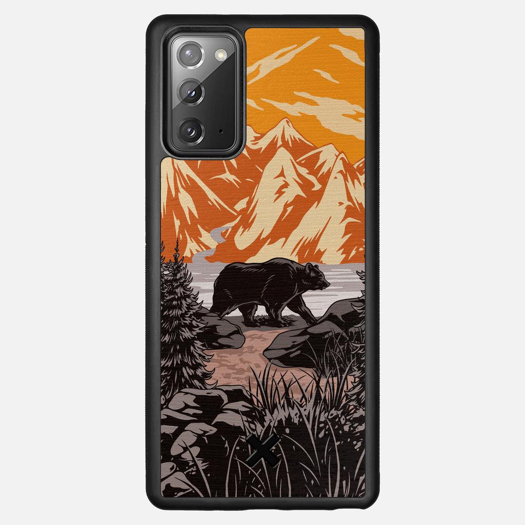 Kodiak Case for the Samsung Galaxy Note 20 featuring a UV Printed Wenge Wood backer with the Keyway X Mark#Phone Model_Galaxy Note 20