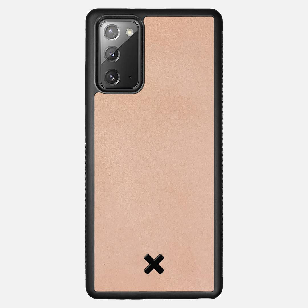 Natural Leather Case for the Samsung Galaxy Note 20 featuring a Genuine Leather backer with the Keyway X Mark#Phone Model_Galaxy Note 20