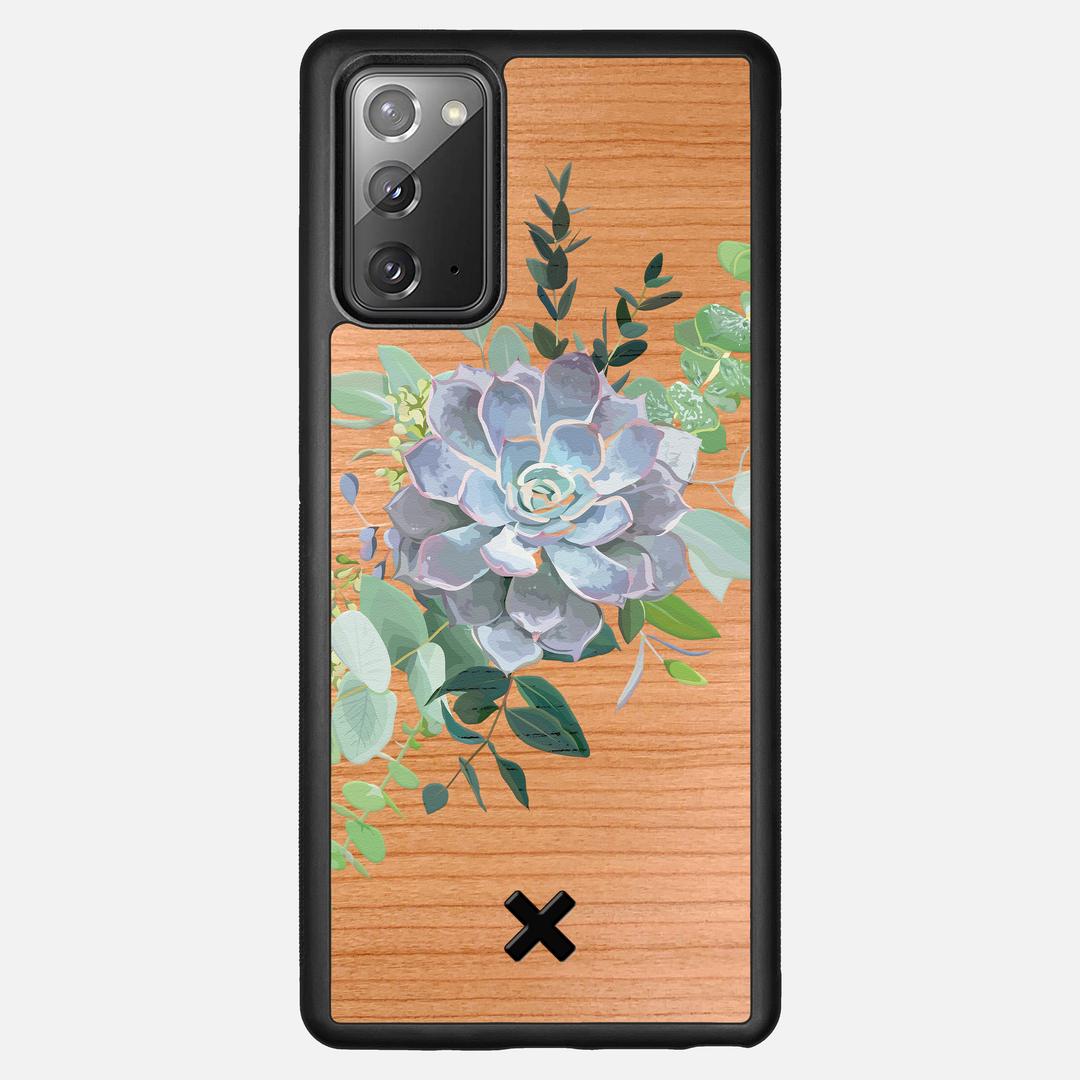 Pollux Case for the Samsung Galaxy Note 20 featuring a UV Printed Cherry Wood backer with the Keyway X Mark#Phone Model_Galaxy Note 20