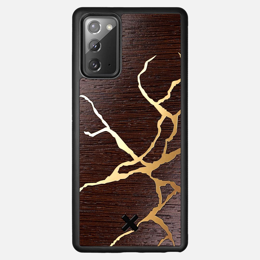 Restore Case for the Samsung Galaxy Note 20 featuring a Gold and Wenge Wood backer with the Keyway X Mark#Phone Model_Galaxy Note 20