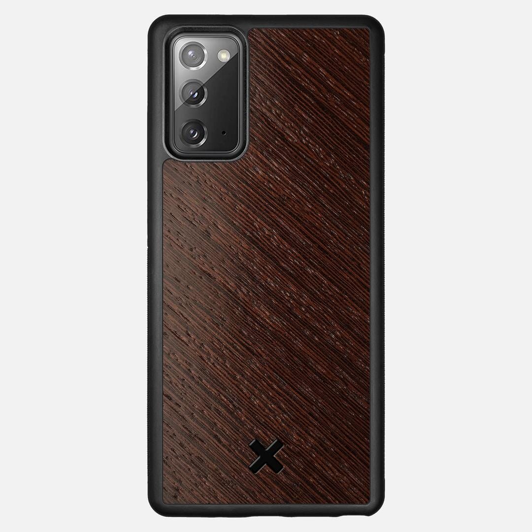 Wenge Pure Case for the Samsung Galaxy Note 20 featuring a Wenge Wood backer with the Keyway X Mark#Phone Model_Galaxy Note 20