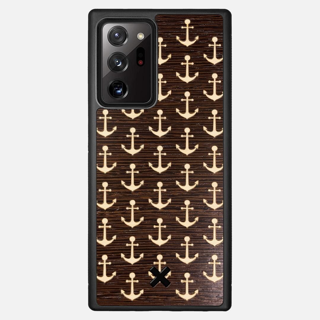 Anchor Case for the Samsung Galaxy Note 20 Ultra featuring a Maple and Wenge Wood backer with the Keyway X Mark#Phone Model_Galaxy Note 20 Ultra
