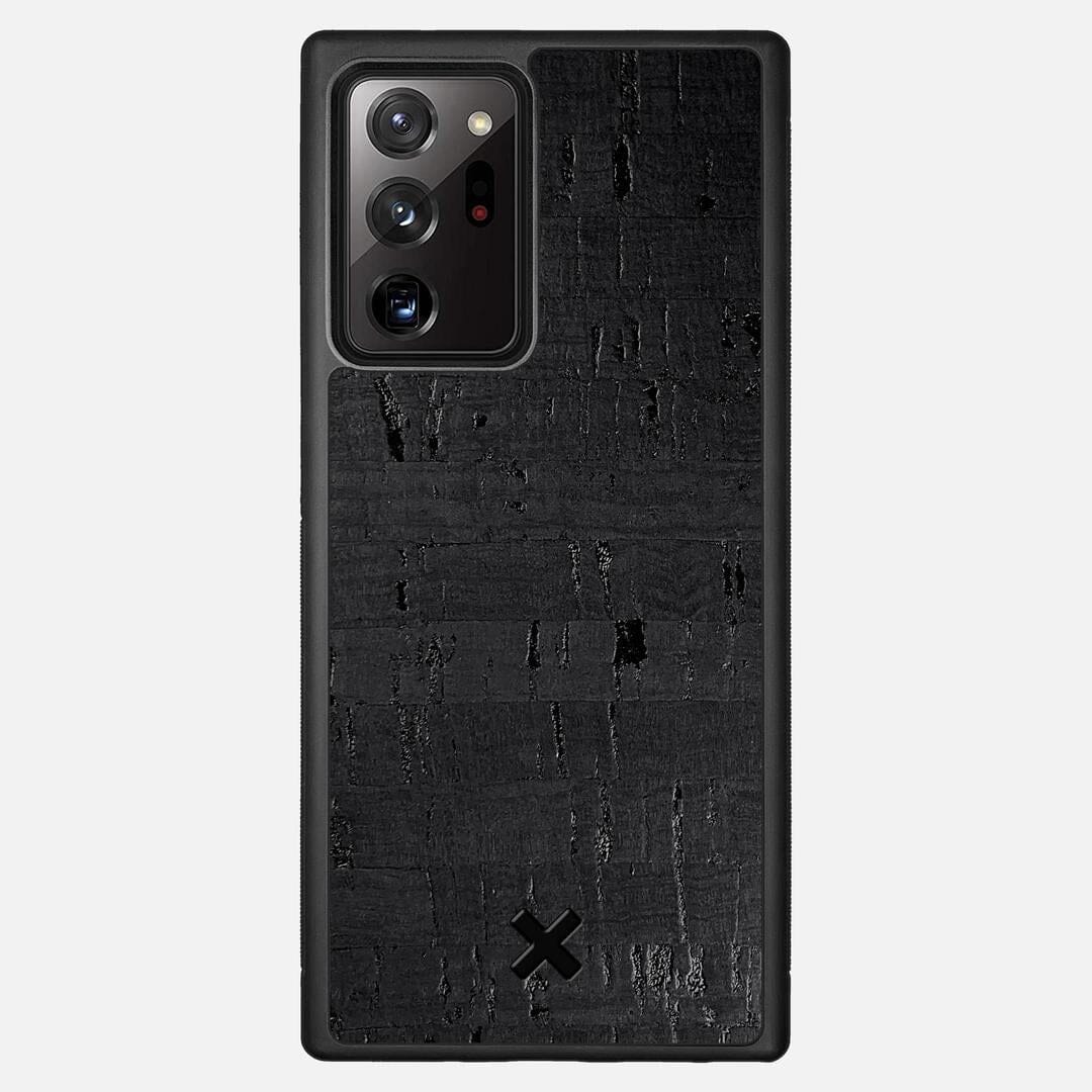Black Cork Case for the Samsung Galaxy Note 20 Ultra featuring a Genuine Cork backer with the Keyway X Mark#Phone Model_Galaxy Note 20 Ultra