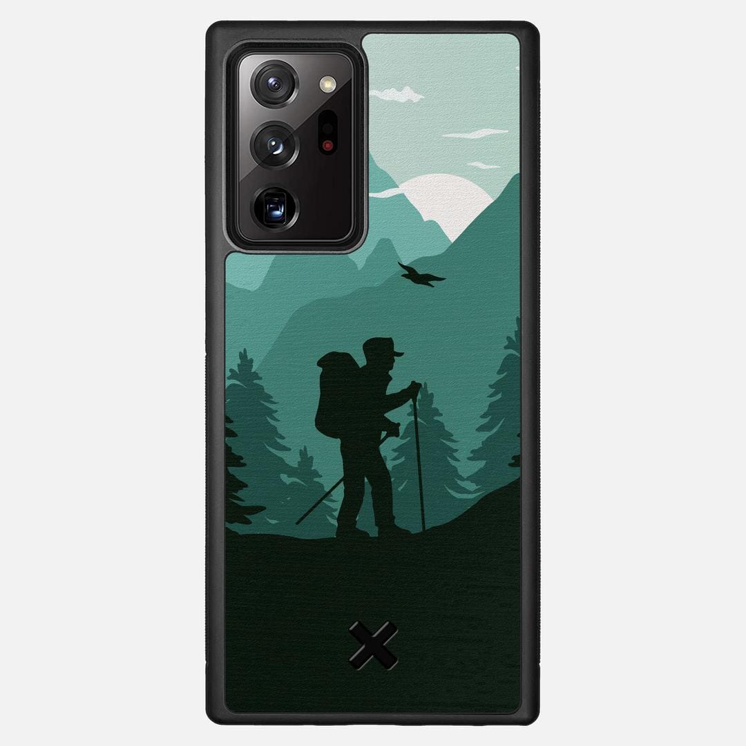Hiker Case for the Samsung Galaxy Note 20 Ultra featuring a UV Printed Wenge Wood backer with the Keyway X Mark#Phone Model_Galaxy Note 20 Ultra