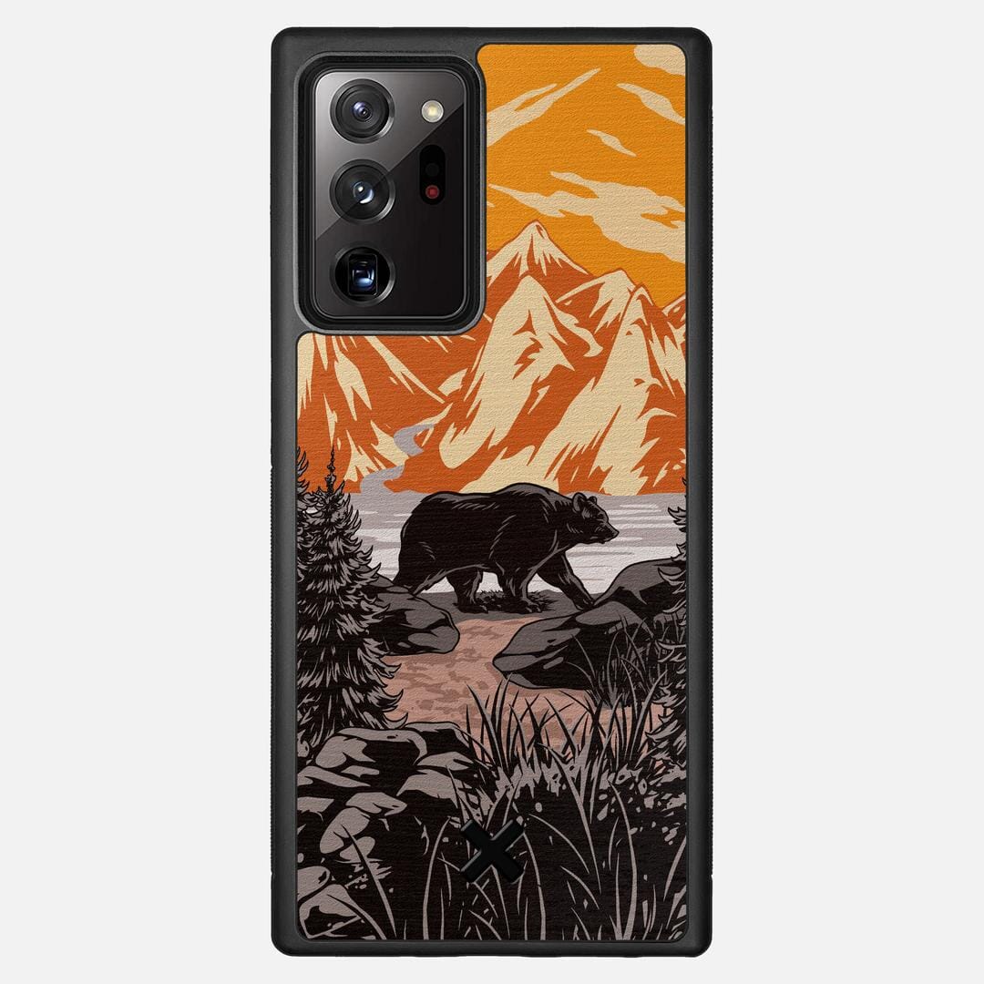 Kodiak Case for the Samsung Galaxy Note 20 Ultra featuring a UV Printed Wenge Wood backer with the Keyway X Mark#Phone Model_Galaxy Note 20 Ultra