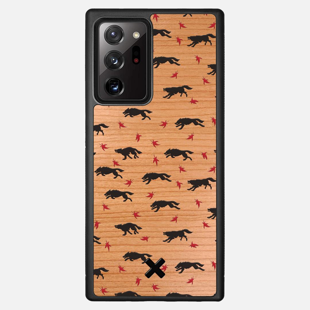 Lupine Case for the Samsung Galaxy Note 20 Ultra featuring a UV Printed Cherry Wood backer with the Keyway X Mark#Phone Model_Galaxy Note 20 Ultra