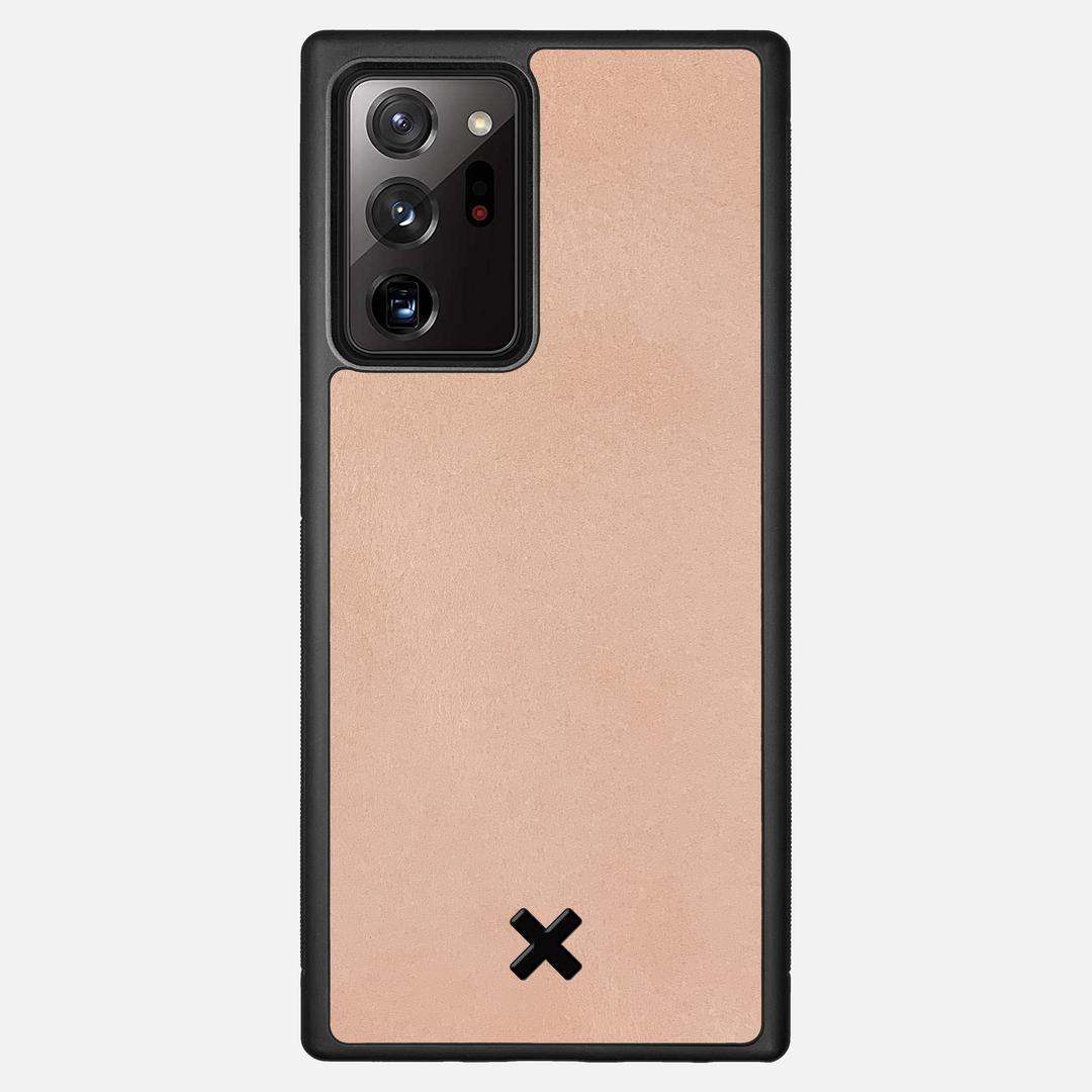Natural Leather Case for the Samsung Galaxy Note 20 Ultra featuring a Genuine Leather backer with the Keyway X Mark#Phone Model_Galaxy Note 20 Ultra