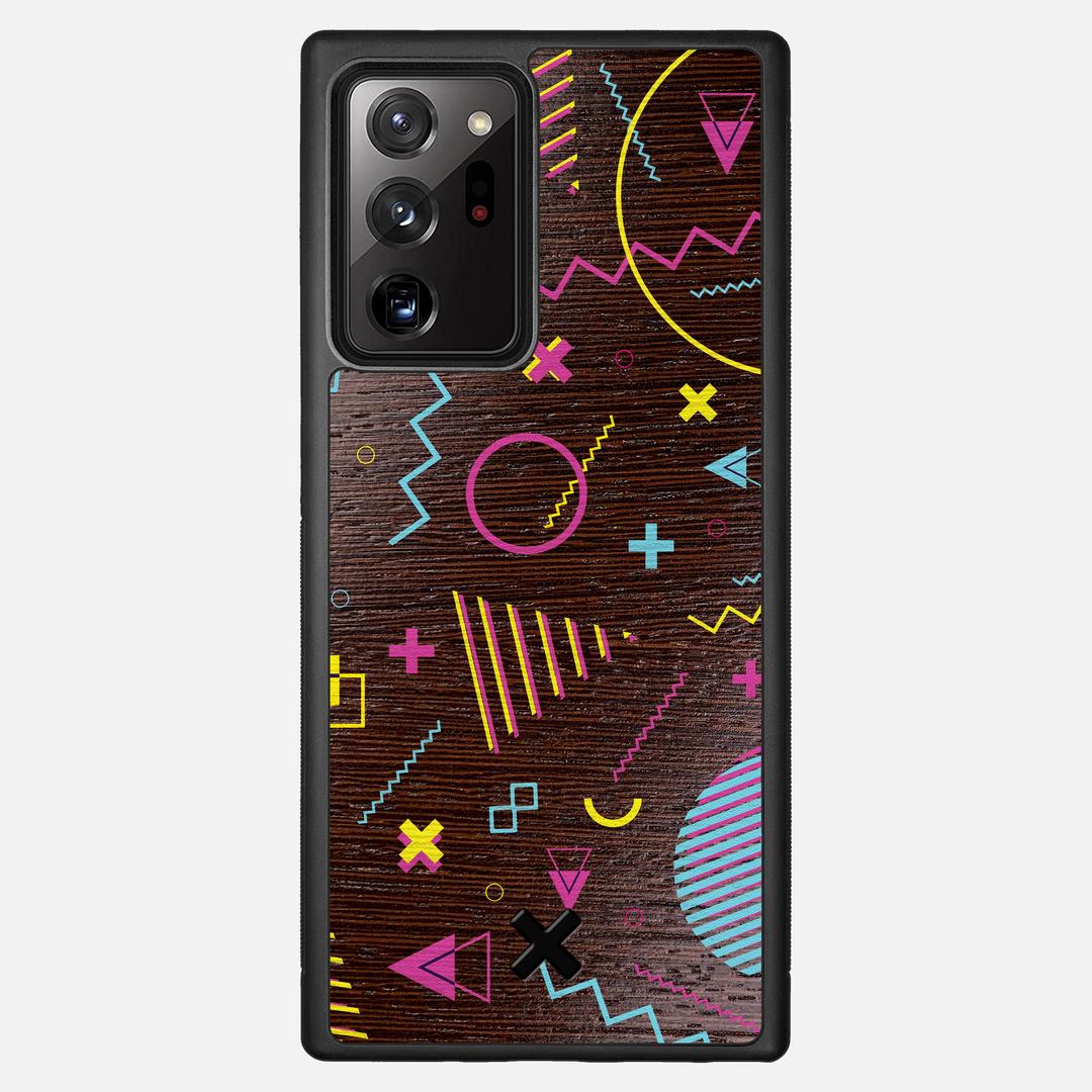 Neon Case for the Samsung Galaxy Note 20 Ultra featuring a UV Printed Wenge Wood backer with the Keyway X Mark#Phone Model_Galaxy Note 20 Ultra