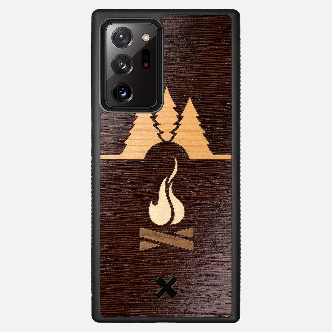 Nomad Case for the Samsung Galaxy Note 20 Ultra featuring a Wenge, Cherry, Maple, and Walnut Wood backer with the Keyway X Mark#Phone Model_Galaxy Note 20 Ultra