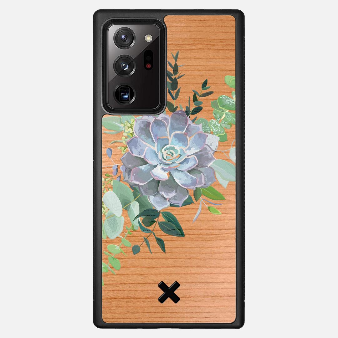Pollux Case for the Samsung Galaxy Note 20 Ultra featuring a UV Printed Cherry Wood backer with the Keyway X Mark#Phone Model_Galaxy Note 20 Ultra