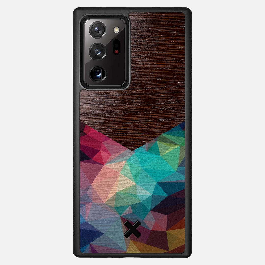 Prism Case for the Samsung Galaxy Note 20 Ultra featuring a UV Printed Wenge Wood backer with the Keyway X Mark#Phone Model_Galaxy Note 20 Ultra