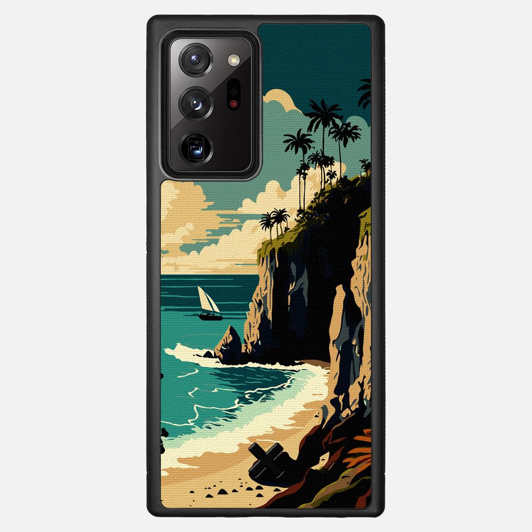 Seaside Case for the Samsung Galaxy Note 20 Ultra featuring a UV Printed Cotton Canvas backer with the Keyway X Mark#Phone Model_Galaxy Note 20 Ultra