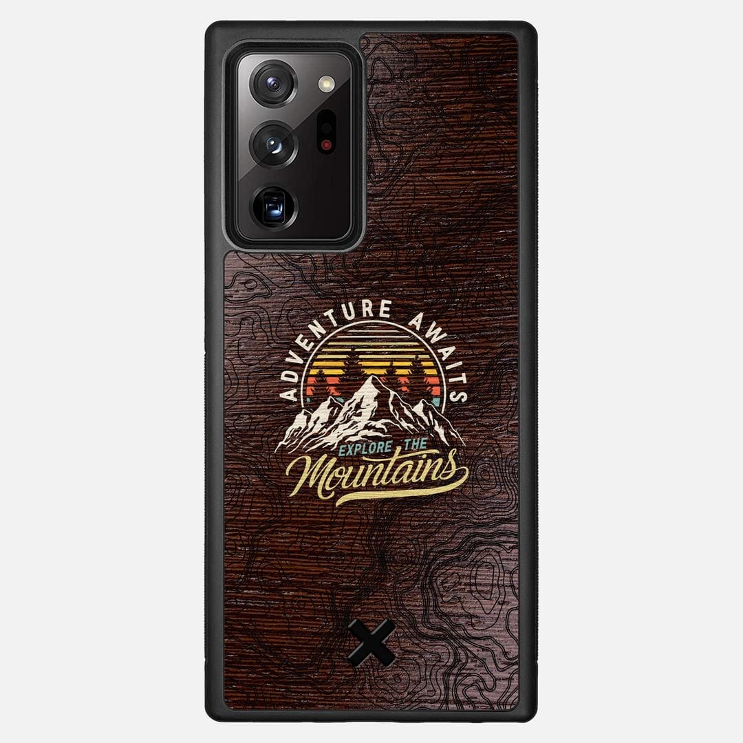Wanderlust Case for the Samsung Galaxy Note 20 Ultra featuring a UV Printed Wenge Wood backer with the Keyway X Mark#Phone Model_Galaxy Note 20 Ultra