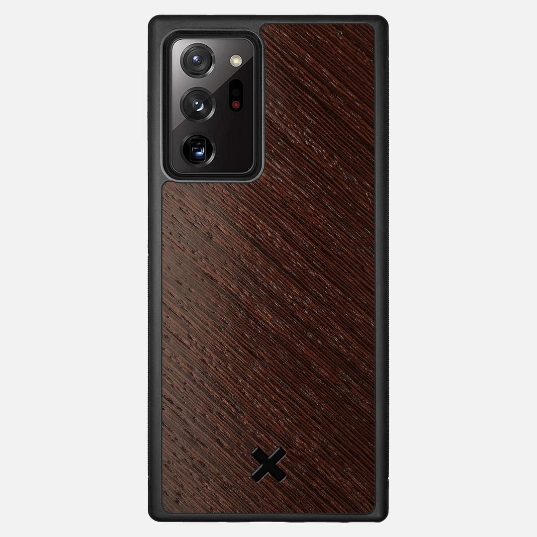 Wenge Pure Case for the Samsung Galaxy Note 20 Ultra featuring a Wenge Wood backer with the Keyway X Mark#Phone Model_Galaxy Note 20 Ultra