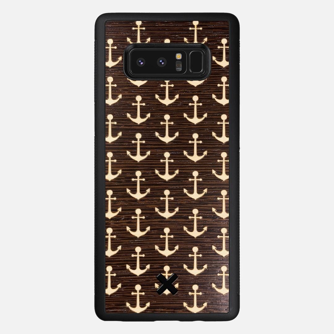 Anchor Case for the Samsung Galaxy Note 8 featuring a Maple and Wenge Wood backer with the Keyway X Mark#Phone Model_Galaxy Note 8