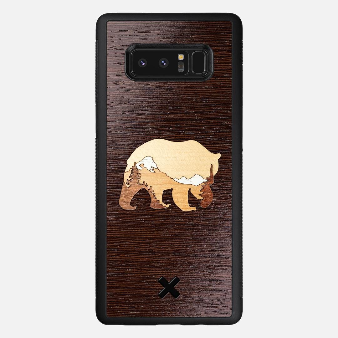 Bear Mountain Case for the Samsung Galaxy Note 8 featuring a Wenge, Maple, Cherry, and Sapele Wood backer with the Keyway X Mark#Phone Model_Galaxy Note 8