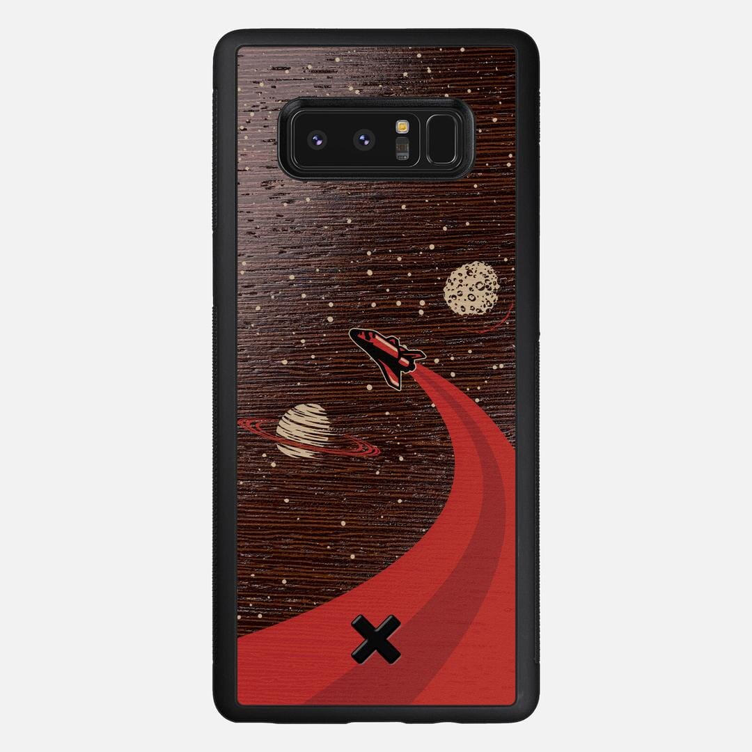 Booster Case for the Samsung Galaxy Note 8 featuring a UV Printed Wenge Wood backer with the Keyway X Mark#Phone Model_Galaxy Note 8