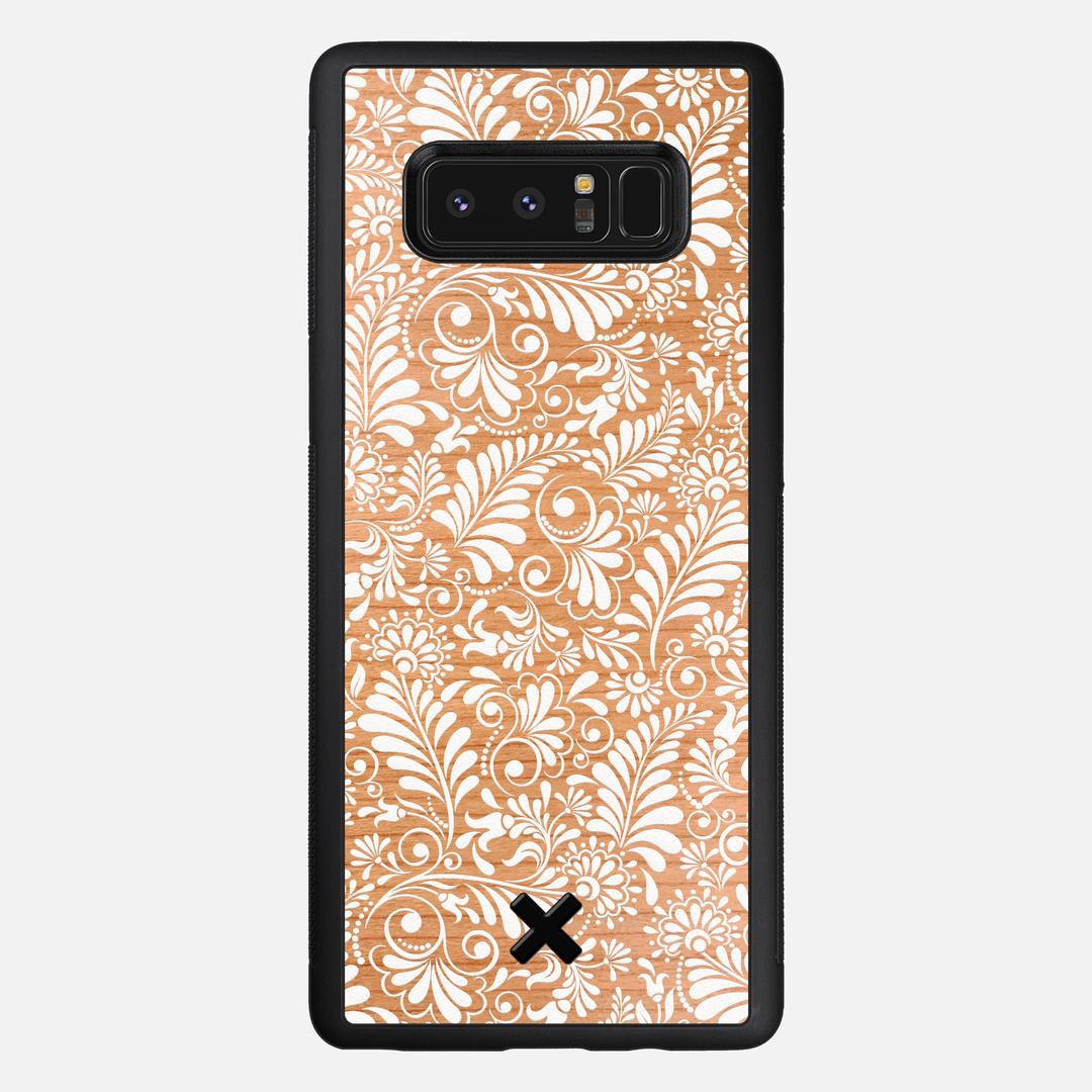 Botanica Case for the Samsung Galaxy Note 8 featuring a UV Printed Cherry Wood backer with the Keyway X Mark#Phone Model_Galaxy Note 8