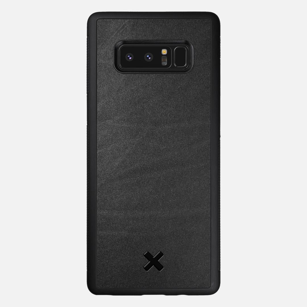 Charcoal Leather Case for the Samsung Galaxy Note 8 featuring a Genuine Leather backer with the Keyway X Mark#Phone Model_Galaxy Note 8
