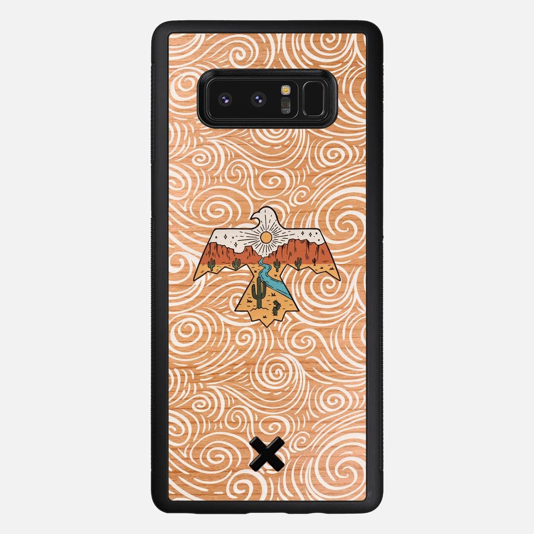 Eagle Case for the Samsung Galaxy Note 8 featuring a UV Printed Cherry Wood backer with the Keyway X Mark#Phone Model_Galaxy Note 8