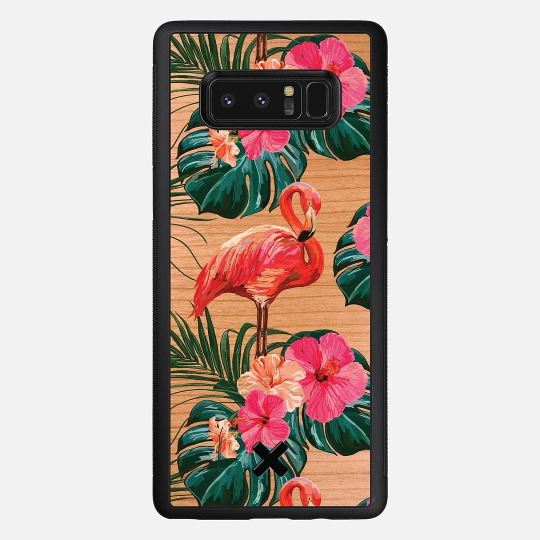 Flamingo Case for the Samsung Galaxy Note 8 featuring a UV Printed Cherry Wood backer with the Keyway X Mark#Phone Model_Galaxy Note 8
