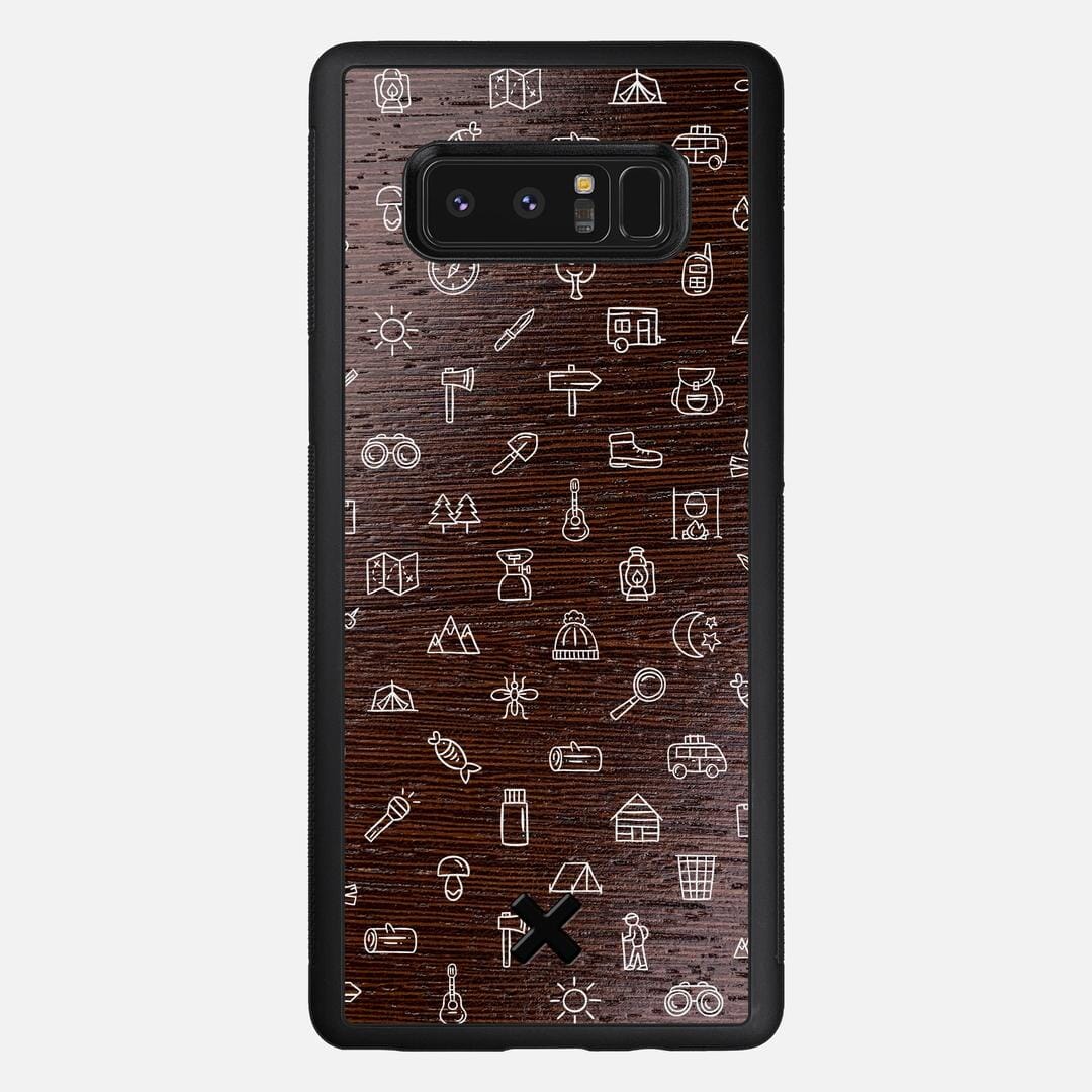 Gear Case for the Samsung Galaxy Note 8 featuring a UV Printed Wenge Wood backer with the Keyway X Mark#Phone Model_Galaxy Note 8