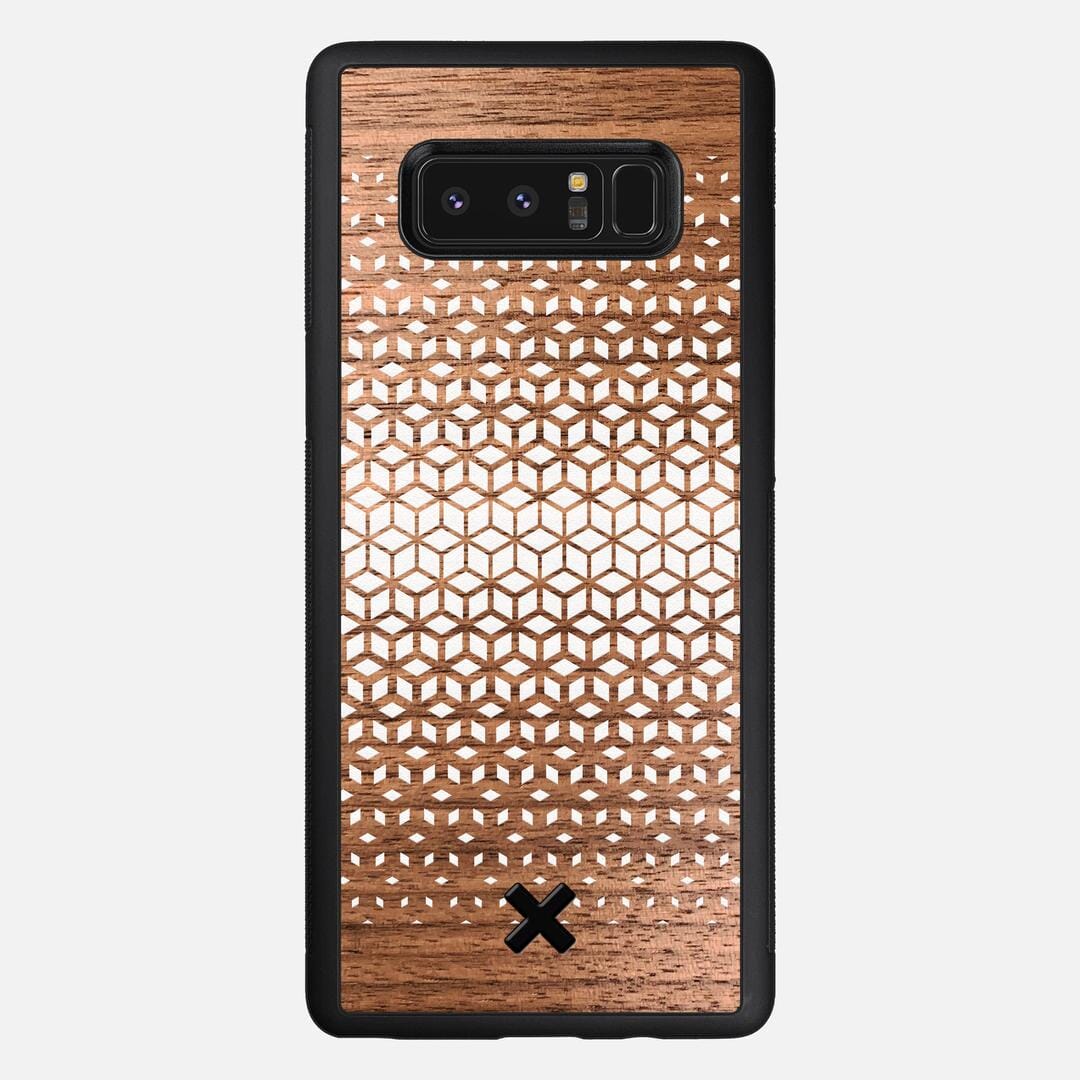 Geo Case for the Samsung Galaxy Note 8 featuring a UV Printed Walnut Wood backer with the Keyway X Mark#Phone Model_Galaxy Note 8