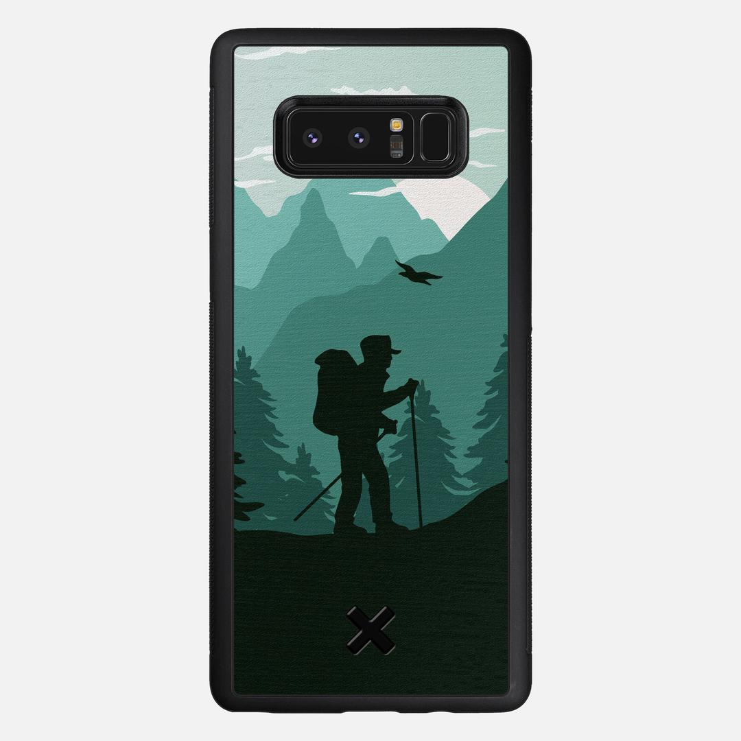 Hiker Case for the Samsung Galaxy Note 8 featuring a UV Printed Wenge Wood backer with the Keyway X Mark#Phone Model_Galaxy Note 8