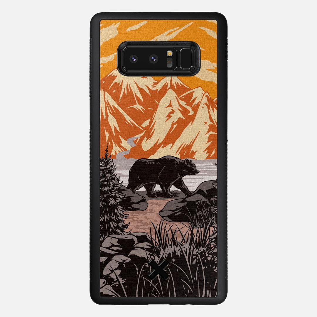 Kodiak Case for the Samsung Galaxy Note 8 featuring a UV Printed Wenge Wood backer with the Keyway X Mark#Phone Model_Galaxy Note 8