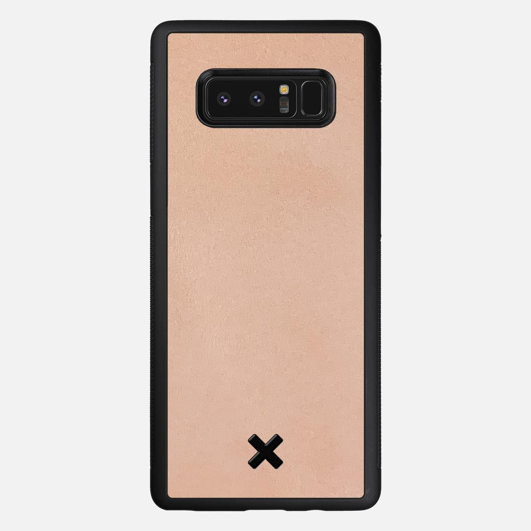 Natural Leather Case for the Samsung Galaxy Note 8 featuring a Genuine Leather backer with the Keyway X Mark#Phone Model_Galaxy Note 8