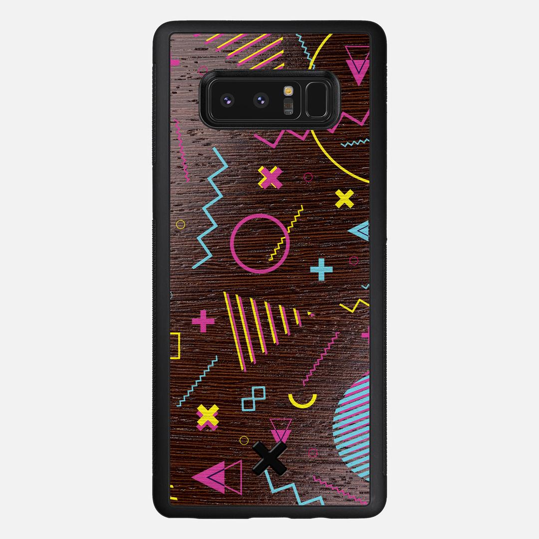 Neon Case for the Samsung Galaxy Note 8 featuring a UV Printed Wenge Wood backer with the Keyway X Mark#Phone Model_Galaxy Note 8