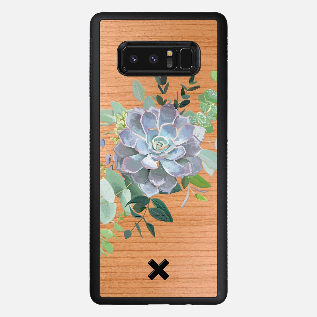 Pollux Case for the Samsung Galaxy Note 8 featuring a UV Printed Cherry Wood backer with the Keyway X Mark#Phone Model_Galaxy Note 8