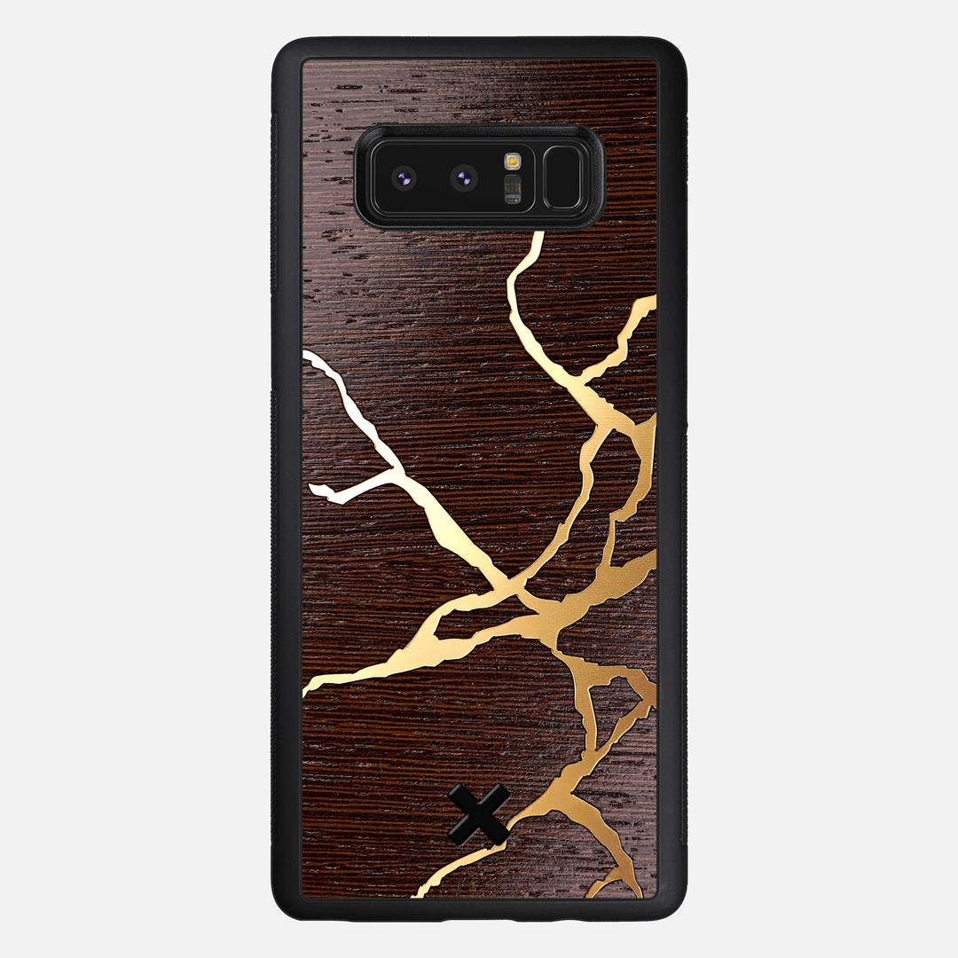 Restore Case for the Samsung Galaxy Note 8 featuring a Gold and Wenge Wood backer with the Keyway X Mark#Phone Model_Galaxy Note 8