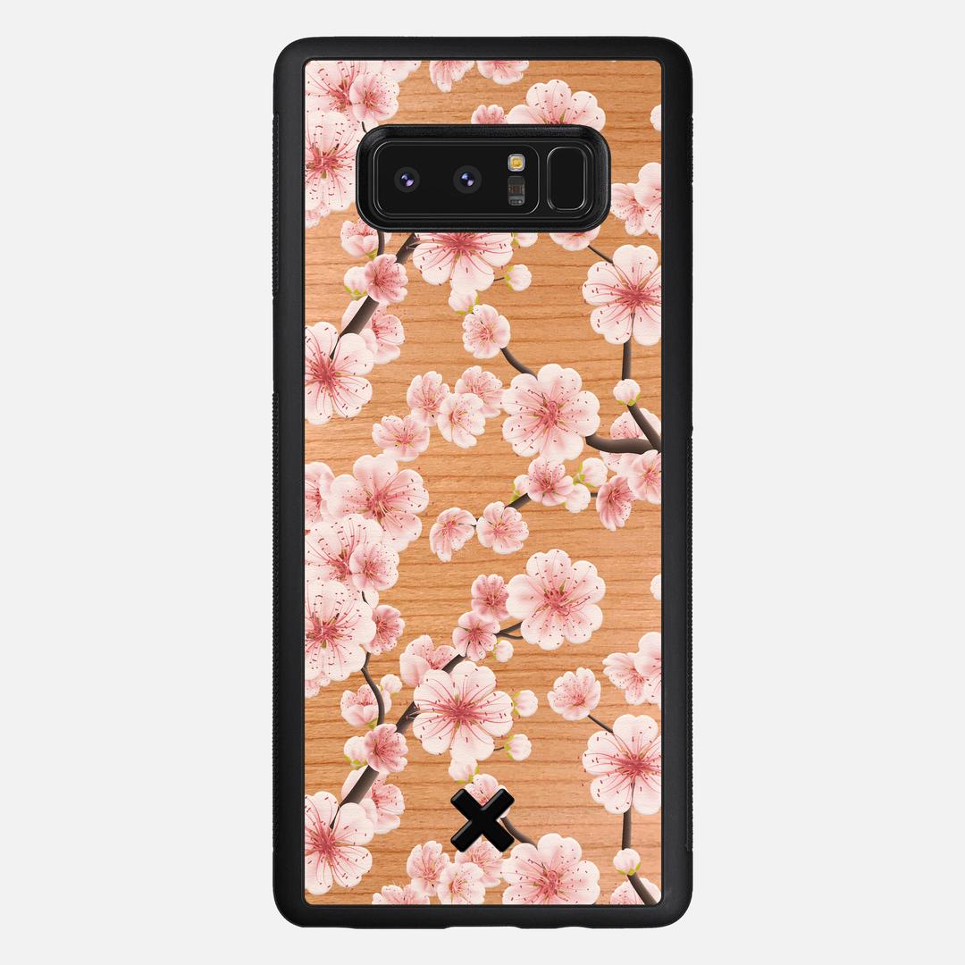 Sakura Case for the Samsung Galaxy Note 8 featuring a UV Printed Cherry Wood backer with the Keyway X Mark#Phone Model_Galaxy Note 8