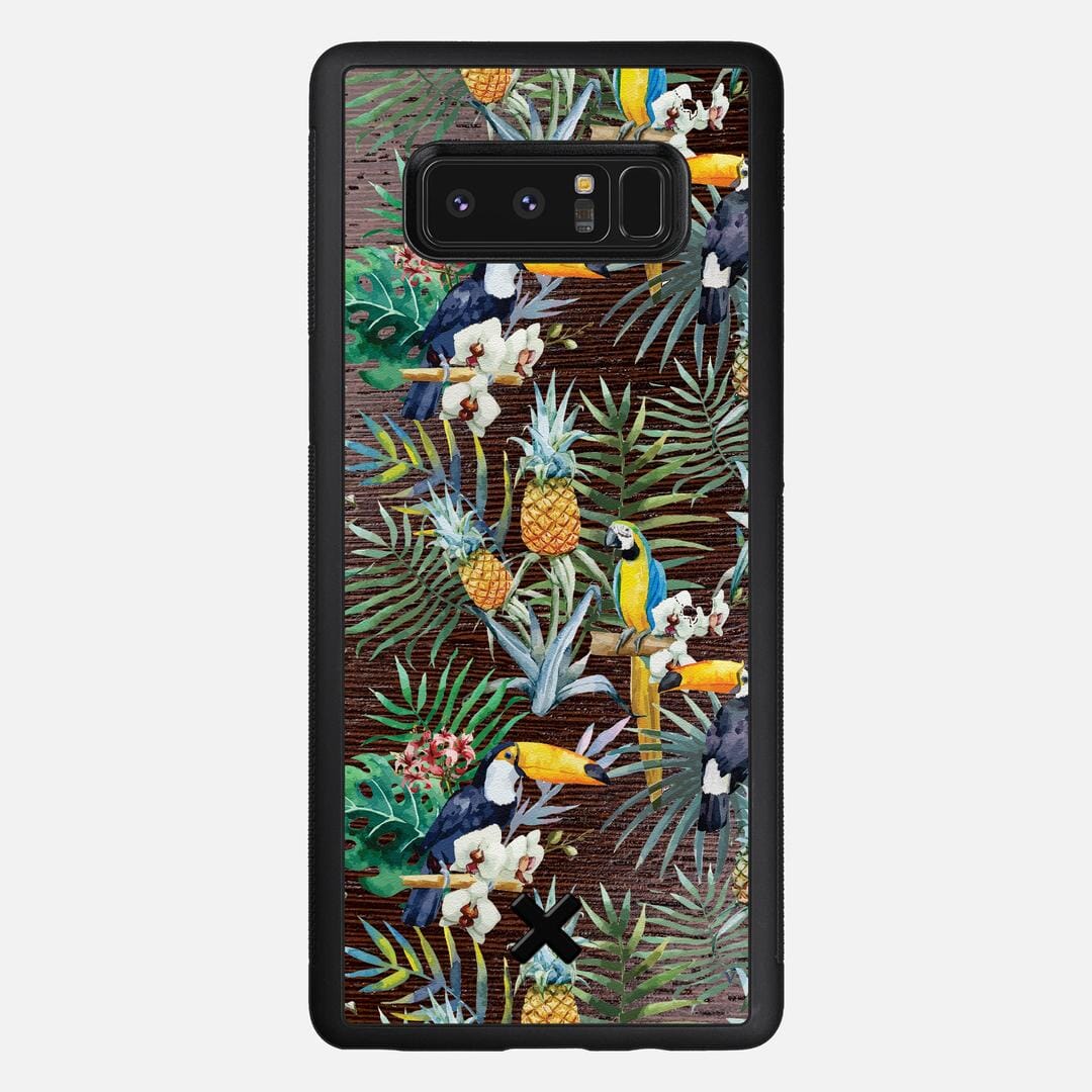 Tropic Case for the Samsung Galaxy Note 8 featuring a UV Printed and Wenge Wood backer with the Keyway X Mark#Phone Model_Galaxy Note 8