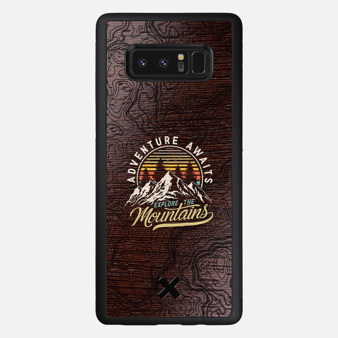 Wanderlust Case for the Samsung Galaxy Note 8 featuring a UV Printed Wenge Wood backer with the Keyway X Mark#Phone Model_Galaxy Note 8