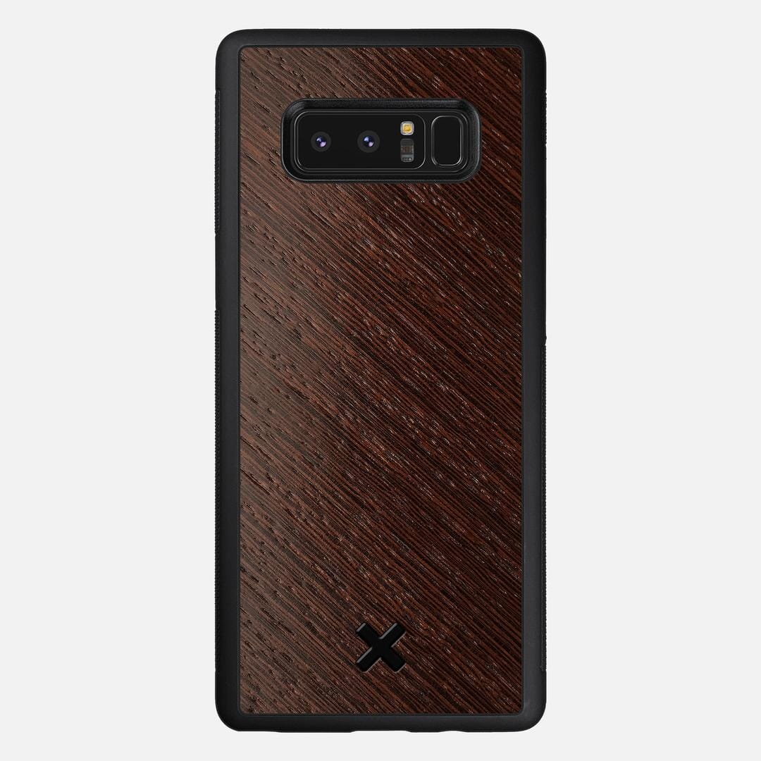 Wenge Pure Case for the Samsung Galaxy Note 8 featuring a Wenge Wood backer with the Keyway X Mark#Phone Model_Galaxy Note 8
