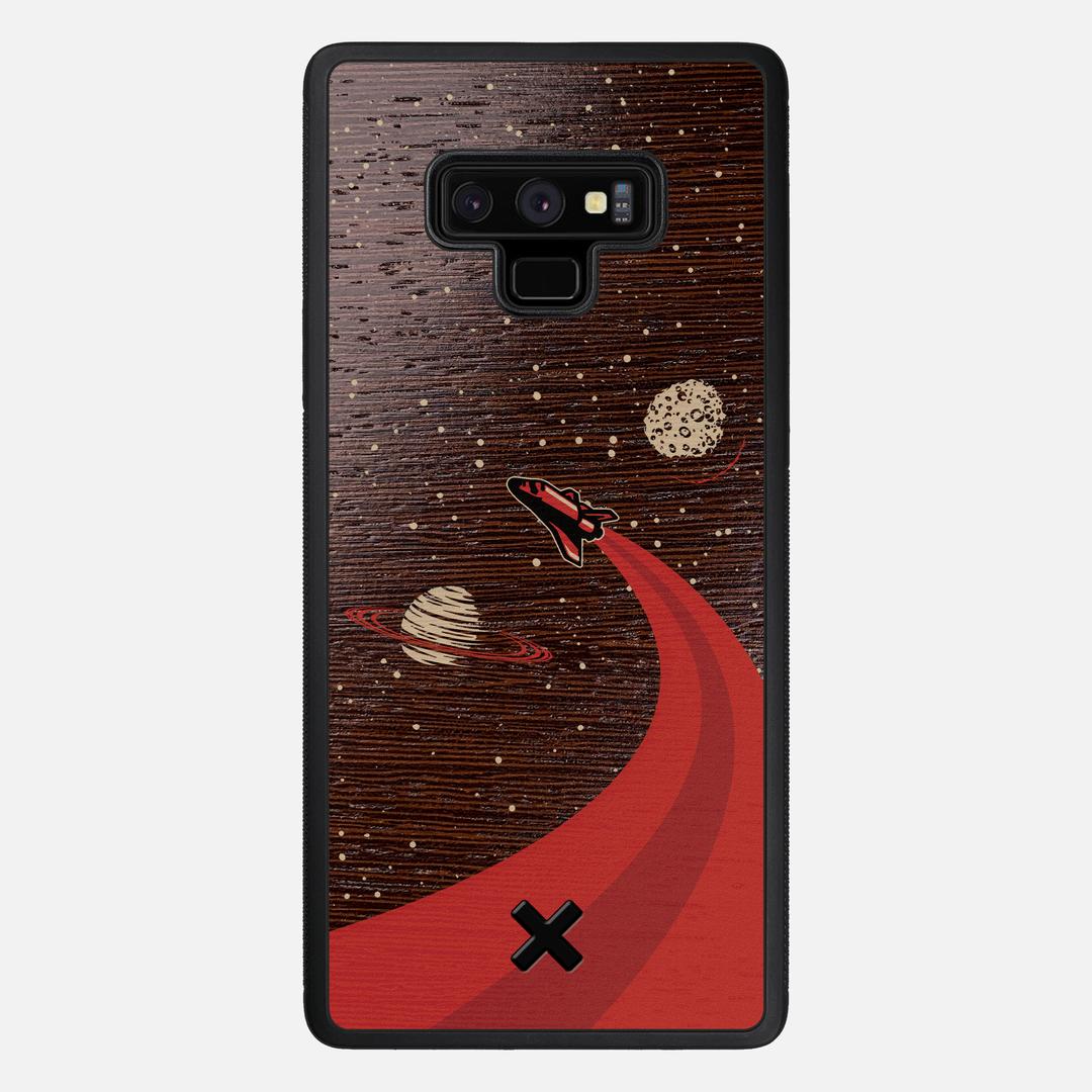 Booster Case for the Samsung Galaxy Note 9 featuring a UV Printed Wenge Wood backer with the Keyway X Mark#Phone Model_Galaxy Note 9