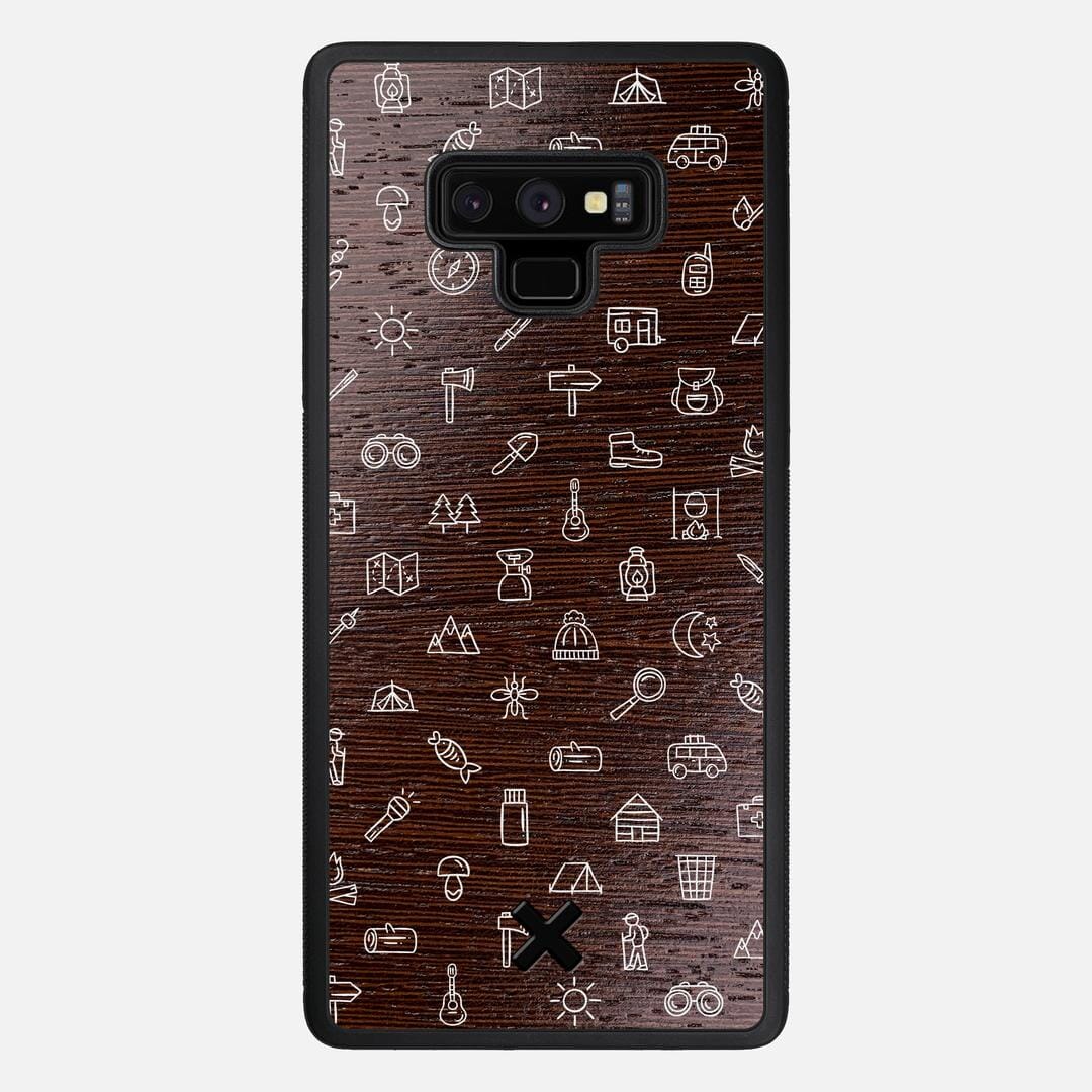 Gear Case for the Samsung Galaxy Note 9 featuring a UV Printed Wenge Wood backer with the Keyway X Mark#Phone Model_Galaxy Note 9