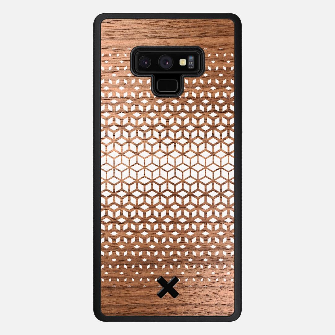 Geo Case for the Samsung Galaxy Note 9 featuring a UV Printed Walnut Wood backer with the Keyway X Mark#Phone Model_Galaxy Note 9