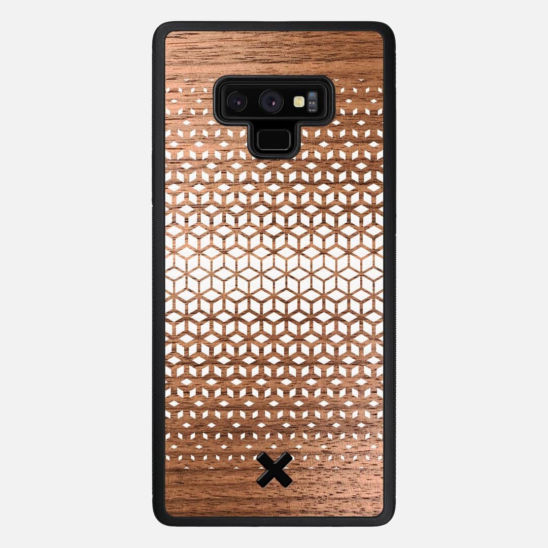 Geo Case for the Samsung Galaxy Note 9 featuring a UV Printed Walnut Wood backer with the Keyway X Mark#Phone Model_Galaxy Note 9