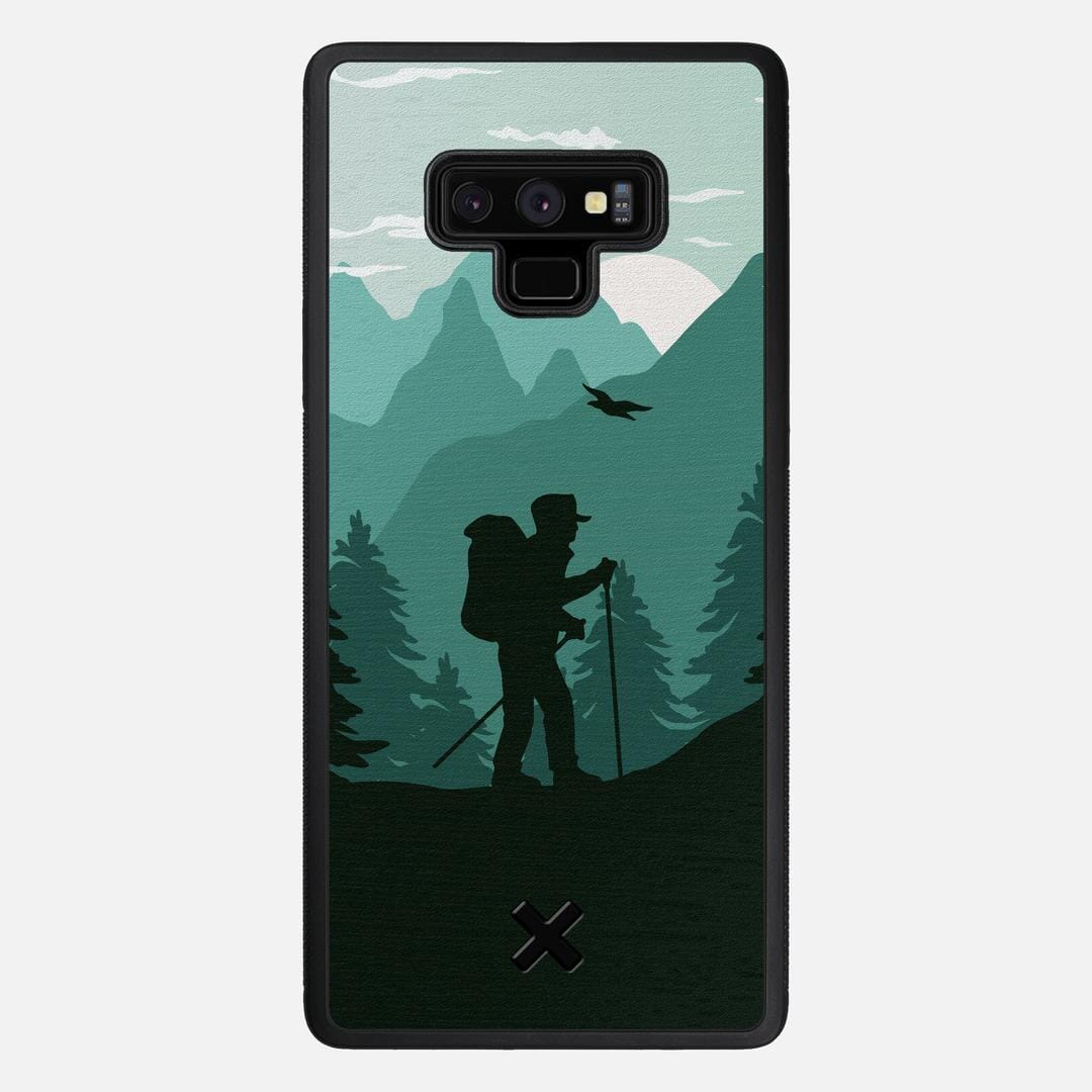Hiker Case for the Samsung Galaxy Note 9 featuring a UV Printed Wenge Wood backer with the Keyway X Mark#Phone Model_Galaxy Note 9