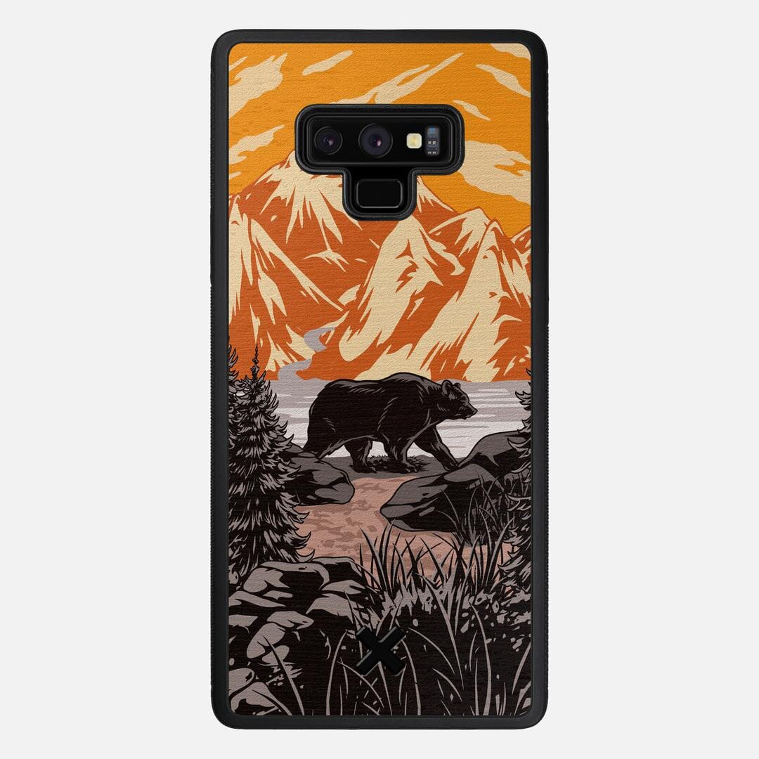 Kodiak Case for the Samsung Galaxy Note 9 featuring a UV Printed Wenge Wood backer with the Keyway X Mark#Phone Model_Galaxy Note 9
